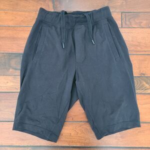 Lululemon Connector Black Shorts Men’s Small S 11” Athletic Sweats Drawstring